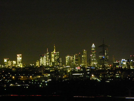 Premium Business Center Eschborn Skyline View Frankfurt by Night